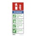 Sealey Safe Conditions Safety Sign - Powder Fire Extinguisher - Rigid Plastic