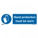 Sealey Mandatory Safety Sign - Hand Protection Must Be Worn - Self-Adhesive Vinyl - Pack of 10