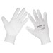 Sealey White Precision Grip Gloves Large  Pair
