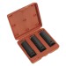 Sealey Impact Socket Set 3pc Deep 1/2\"Sq Drive