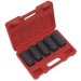 Sealey Impact Hub Nut Socket Set 1/2Sq Drive 5pc