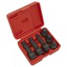 Sealey Impact Spline Socket Set 1/2Sq Drive 6pc
