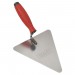 Sealey Stainless Steel Triangular Brick Trowel - Rubber Handle 180mm