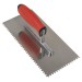 Sealey Stainless Steel 270mm Notch Trowel - Rubber Handle - 4mm