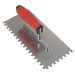 Sealey Stainless Steel 270mm Notch Trowel - Rubber Handle - 8mm
