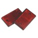 Sealey Reflex Reflector Red Oblong Pack of 2