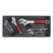 Sealey Tool Tray with Locking Pliers & Adjustable Wrench Set 4pc