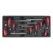 Sealey Tool Tray with T-Handle Ball-End Hex Key Set 8pc