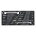 Sealey Tool Tray with Flare Nut & Ratchet Ring Spanner Set 12pc
