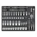 Sealey Tool Tray with Socket Set 3/8 & 1/2Sq Drive 55pc