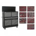 Sealey Tool Chest Combination 26 Drawer with Ball Bearing Runners - Black with 446pc Tool Kit