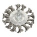 Sealey Twist Knot Wire Flat Brush 75mm with 6mm Shaft