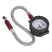 Sealey Tyre Pressure Gauge with Tyre Tread Depth Gauge - Flexi Hose