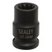 Sealey Brake Caliper Socket 1/2\"Sq Drive 15mm Square Ribe 10pt