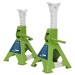 Sealey Axle Stands (Pair) 3tonne Capacity per Stand Ratchet Type - Hi-Vis Green