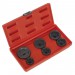 Sealey Oil Filter Cap Wrench Set 6pc