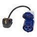 Sealey 13A/16A Trailing Plug & Cable Set