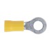 Sealey Easy-Entry Ring Terminal 6.4mm (1/4\") Yellow Pack of 100