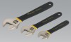 Sealey Adjustable Wrench Set 3pc Ni-Fe Finish