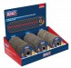 Sealey Assorted Grit Flap Discs Aluminium Oxide 115mm 22mm Bore - Display Box of 60