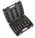 Sealey Lock-On Deep Impact Socket Set 1/2\"Sq Drive 16pc