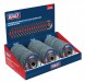 Sealey Assorted Grit Flap Discs Zirconium 115mm 22mm Bore - Display Box of 60
