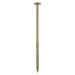 Timco 6.7 x 125mm box50 Timber Frame Construction & Landscaping Screws - Wafer - Exterior - Green Organic -125INW