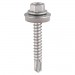 Timco 25mm Self-Drilling Screws - Hex - For Light Section Steel - Exterior - Silver - With EPDM Washer Box100 L25W16B